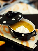 Velouté carotte et chèvre