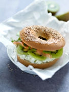 Bagel saumon-kiwi