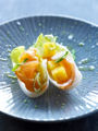 Tapa kaki saumon endive