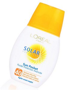 Crème solaire "Sun Pocket" de l'Oréal