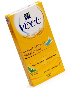 Bandes de cire froide de Veet