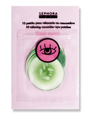Patchs Yeux relaxants au concombre Cool Eyes ! de Sephora