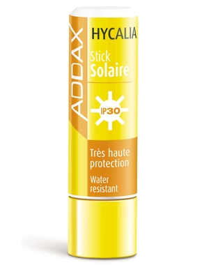 Stick solaire spécial lèvres d'Addax Hycalia