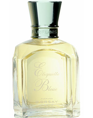Etiquette bleue des Parfums d'Orsay