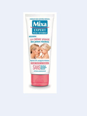 la crème visage des peaux réactives de mixa 