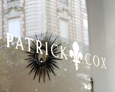 La boutique Patrick Cox : Ecrin d'avant-garde