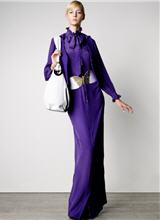 Robe col lavalli&egrave;re violette de Paul & Joe