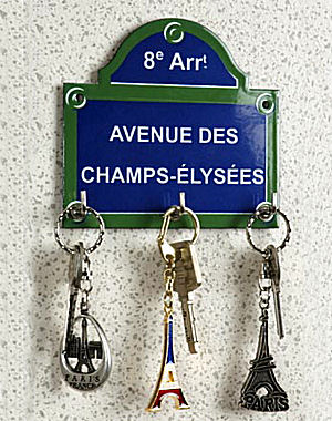Plaque émaillée Champs Elysées