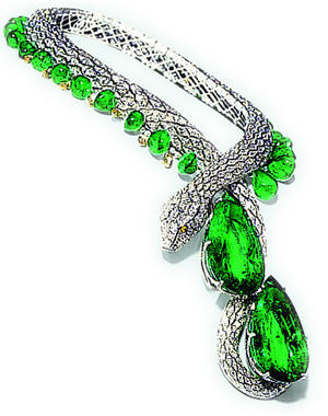 Les cr&eacute;ations Cartier :  collier Serpent
