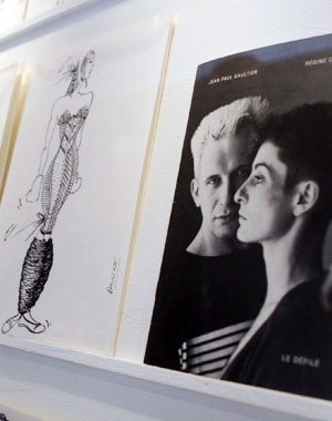 Jean-Paul Gaultier et Régine Chopinot : portrait et croquis