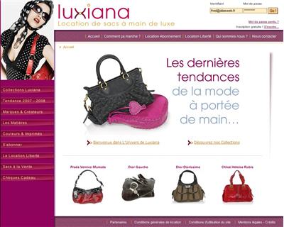 J'ai test&eacute; la location d'un sac griff&eacute; avec Luxiana.fr : le site