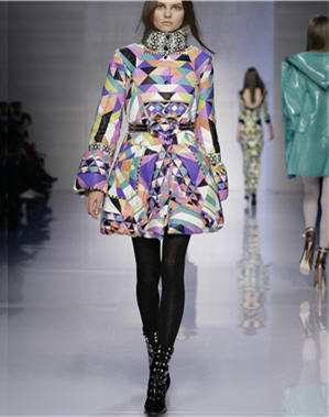 Défilés prêt-à-porter automne-hiver 2008-2009 : Robe doudoune de Emilio Pucci
