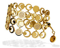 Bracelet "Trois rangs Lune" de la collection Miss Fred