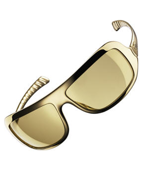 10 accessoires m&eacute;tallis&eacute;s : Lunettes "Avinyo Gold" de Adidas