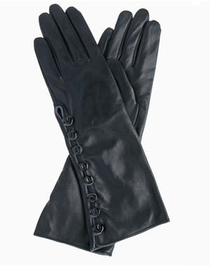10 paires de gants en cuir : Gants longs boutonnés de Mexx