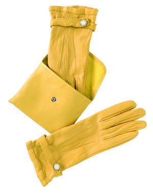 10 paires de gants en cuir : gants et pochette d'Agnelle