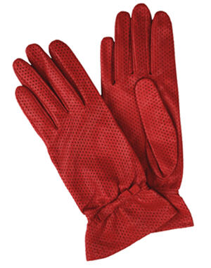 10 paires de gants en cuir : Gants rouges de Mango