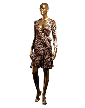 La collection Roberto Cavalli pour H&M : robe portefeuille en soie
