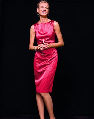 10 robes du soir pour les fêtes : Robe rose framboise de Madeleine
