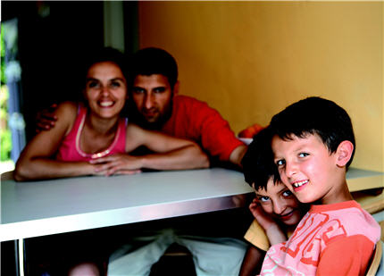 Les familles &agrave; table