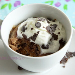 mug cookie aux pépites de chocolat 