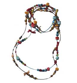 No&euml;l : 10 bijoux &agrave; se faire offrir - Sautoir multicolore de Cama&iuml;eu