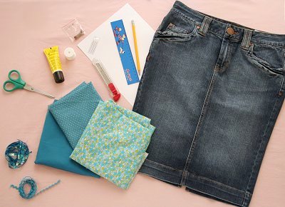 Customiser une jupe en jean en 7 &eacute;tapes