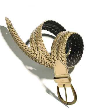 10 accessoires de fête à petits prix : ceinture tressée d'Etam