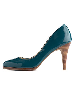 chaussures femme bleu canard