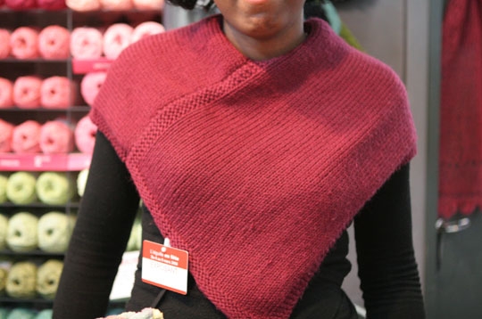 Poncho en tricot