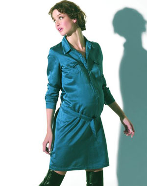 10 tenues pour femmes enceintes : Robe en soie de Formes