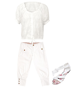 Le look blanc - La tenue complète