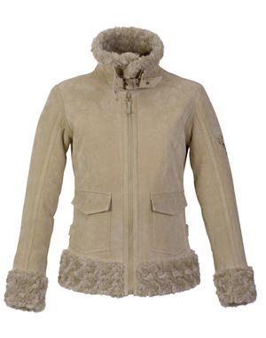 Le look soir&eacute;e &agrave; deux : blouson beige de Oxbow