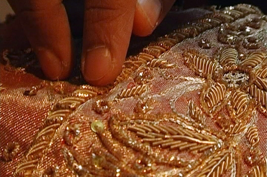 D�tail de broderie indienne
