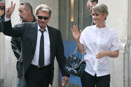 Johnny Hallyday et Laetitia