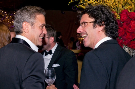 Fou rire entre George Clooney et Joel Cohen