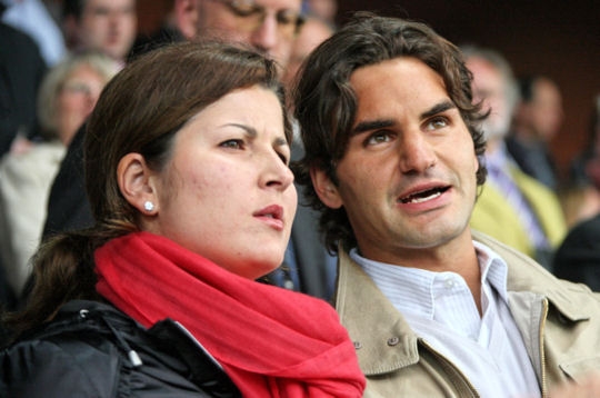 Mirka Vavrinec et Roger Federer