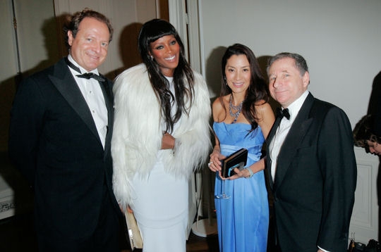 Naomi Campbell, Michelle Yeoh et Jean Todt